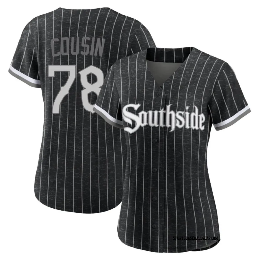 Josimar Cousin Women's Chicago White Sox Black Replica 2021 City Connect Jersey