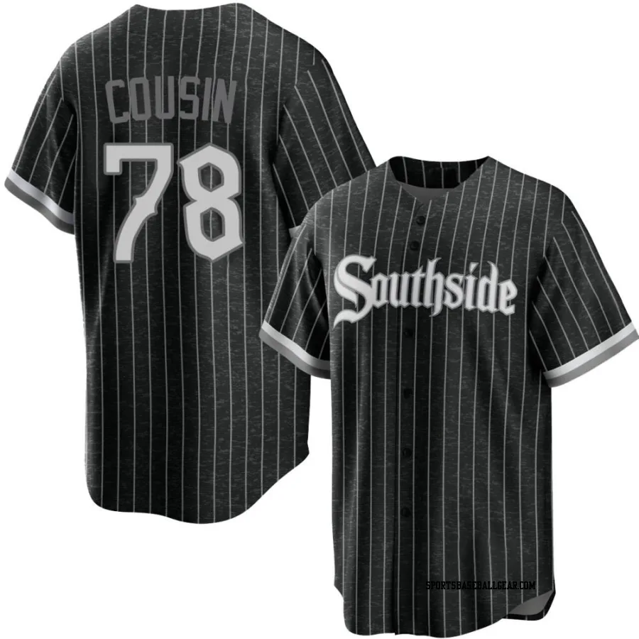 Josimar Cousin Youth Chicago White Sox Black Replica 2021 City Connect Jersey