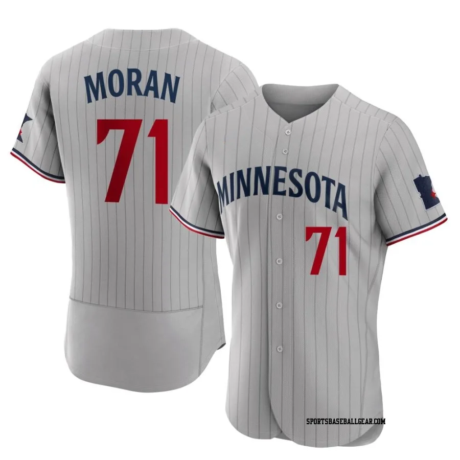 Jovani Moran Men's Minnesota Twins Gray Authentic Road Jersey