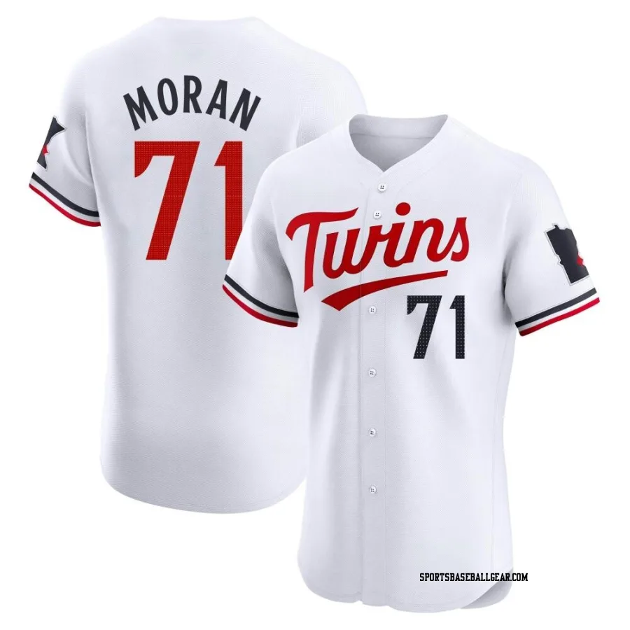 Jovani Moran Men's Minnesota Twins White Elite Home Jersey