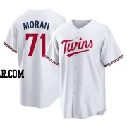 Jovani Moran Men's Minnesota Twins White Replica Home Jersey