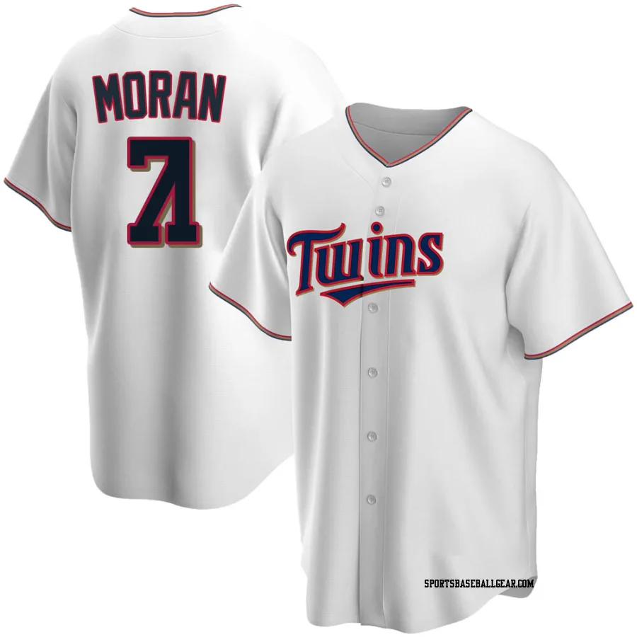 Jovani Moran Men's Minnesota Twins White Replica Home Jersey