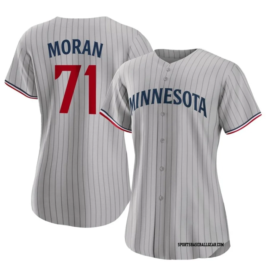 Jovani Moran Women's Minnesota Twins Gray Authentic Road Jersey