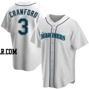 J.P. Crawford Men's Seattle Mariners White Replica Home Jersey