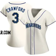 J.P. Crawford Women's Seattle Mariners Cream Replica Alternate Jersey