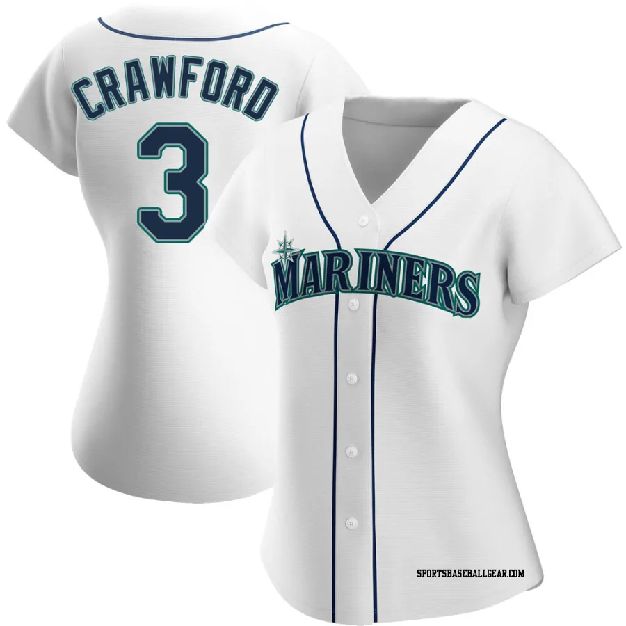 J.P. Crawford Women's Seattle Mariners White Authentic Home Jersey