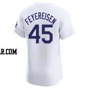 J.P. Feyereisen Men's Los Angeles Dodgers White Elite Home Jersey