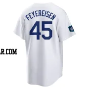 J.P. Feyereisen Men's Los Angeles Dodgers White Replica 2024 World Tour Seoul Series Home Jersey