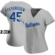 J.P. Feyereisen Women's Los Angeles Dodgers Gray Authentic Road Jersey