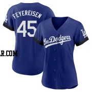 J.P. Feyereisen Women's Los Angeles Dodgers Royal Authentic 2021 City Connect Jersey