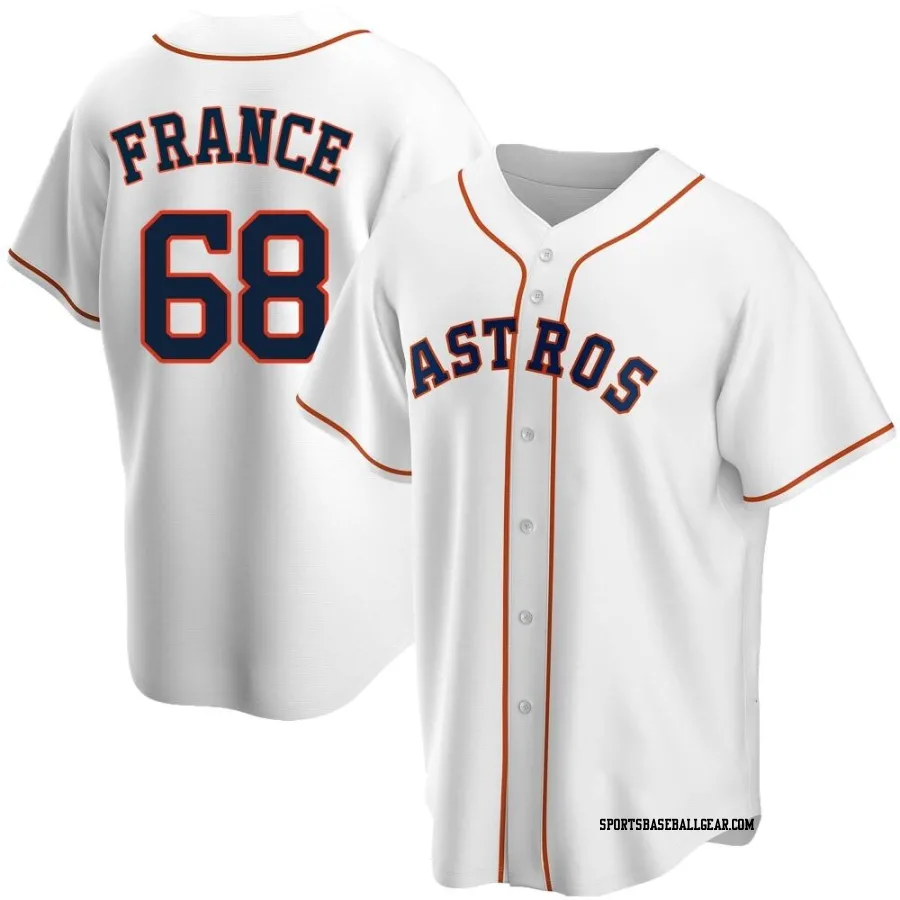 J.P. France Men's Houston Astros White Replica Home Jersey