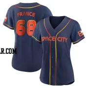 J.P. France Women's Houston Astros Navy Authentic 2022 City Connect Jersey