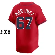 J.P. Martinez Men's Atlanta Braves Red Limited Alternate Jersey