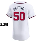 J.P. Martinez Men's Atlanta Braves White Elite Home Jersey