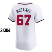 J.P. Martinez Men's Atlanta Braves White Elite Home Jersey