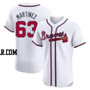 J.P. Martinez Men's Atlanta Braves White Elite Home Jersey