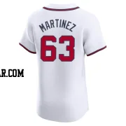 J.P. Martinez Men's Atlanta Braves White Elite Home Jersey