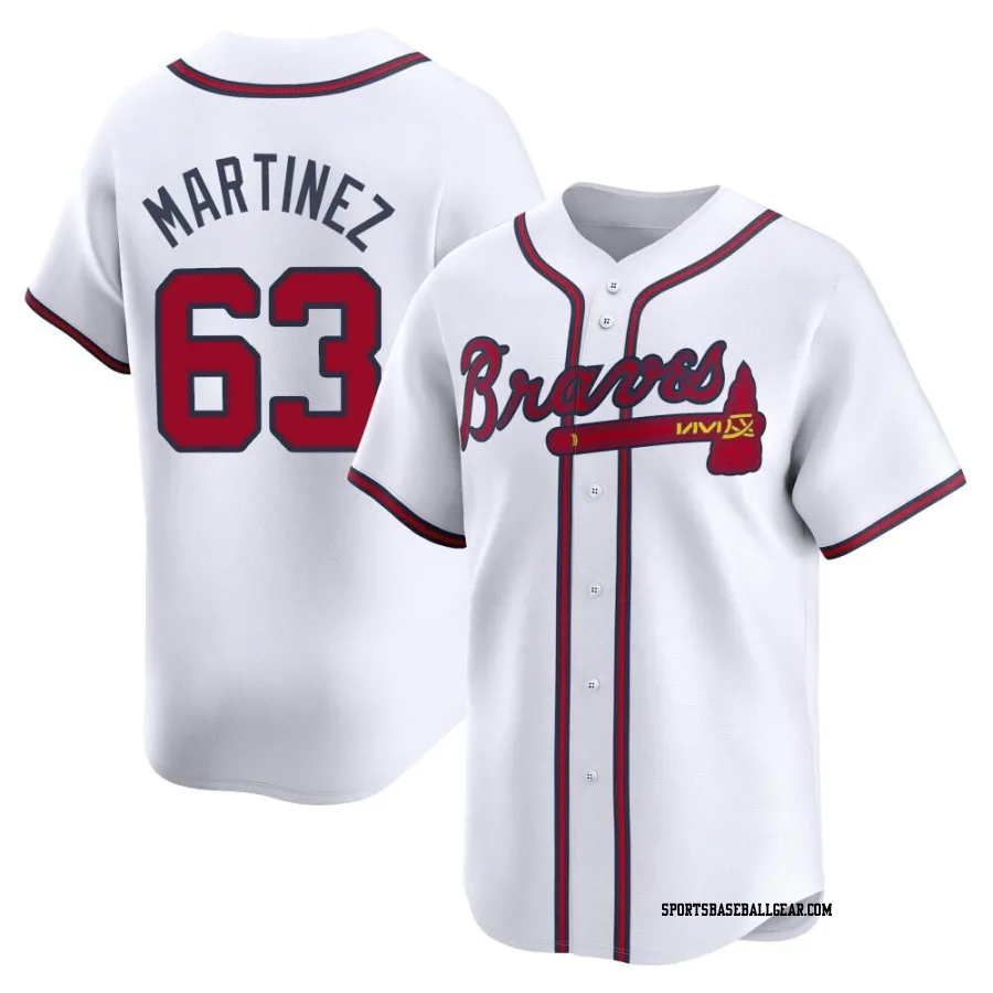 J.P. Martinez Men's Atlanta Braves White Limited Home Jersey