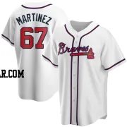 J.P. Martinez Men's Atlanta Braves White Replica Home Jersey