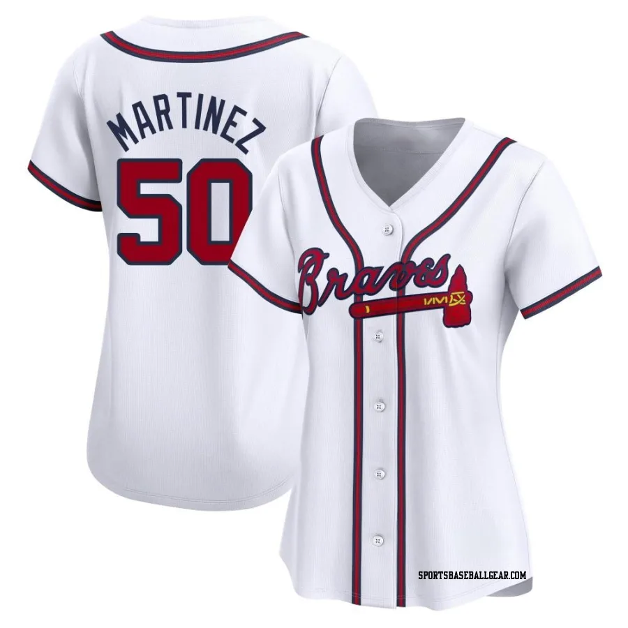 J.P. Martinez Women's Atlanta Braves White Limited Home Jersey