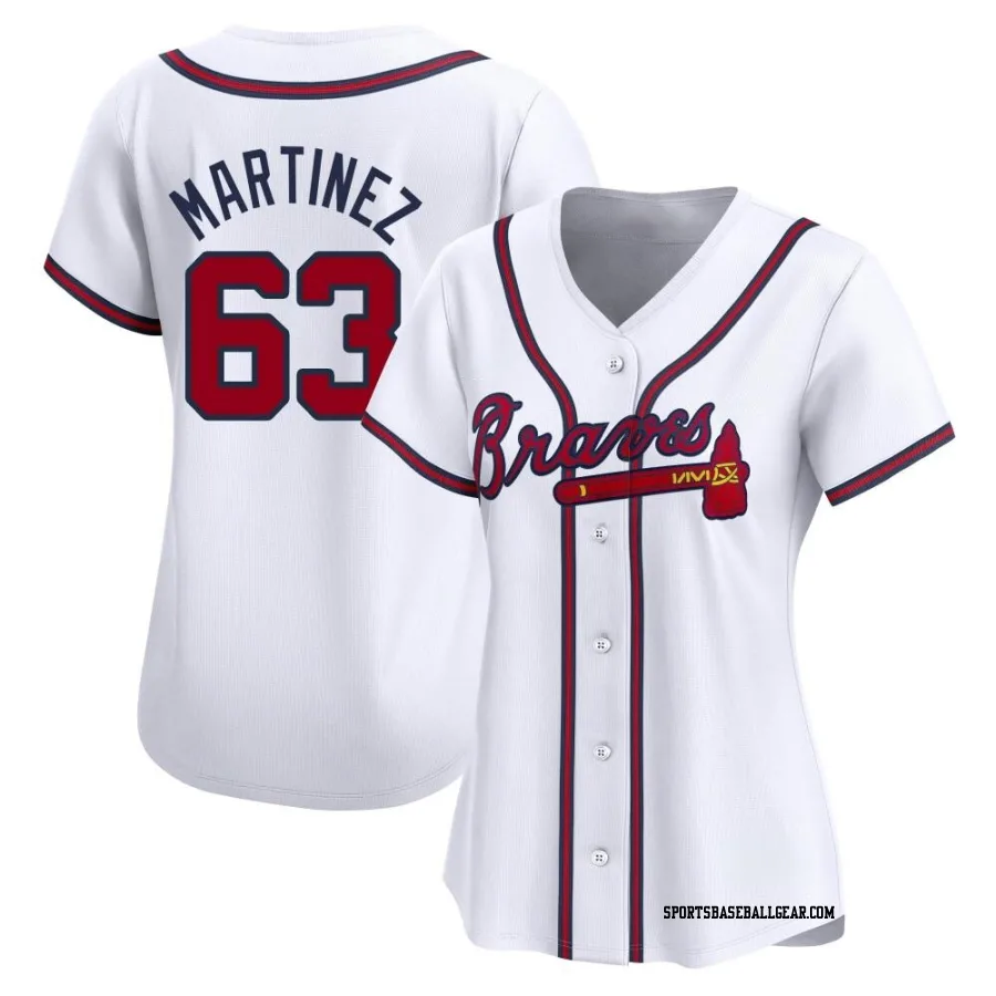 J.P. Martinez Women's Atlanta Braves White Limited Home Jersey