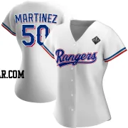 J.P. Martinez Women's Texas Rangers White Authentic Home 2023 World Series Jersey