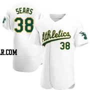 JP Sears Men's Oakland Athletics White Authentic Home Jersey