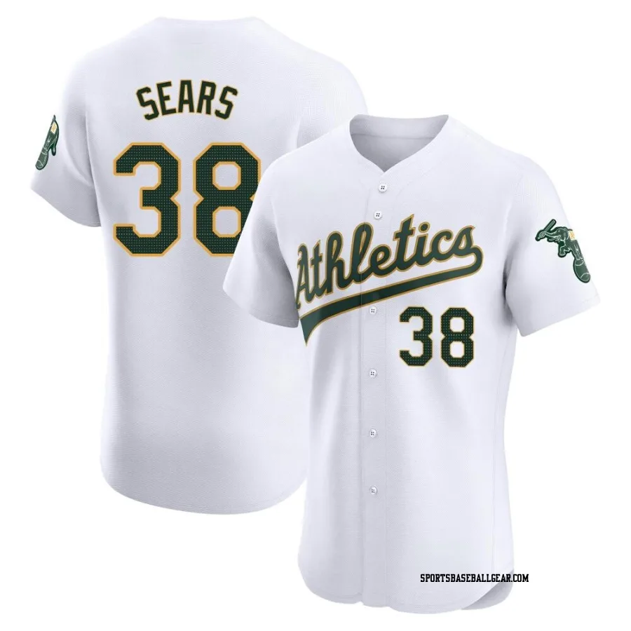 JP Sears Men's Oakland Athletics White Elite Home Jersey