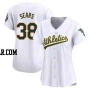 JP Sears Women's Oakland Athletics White Limited Home Jersey