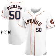 J.R. Richard Men's Houston Astros White Authentic Home Jersey