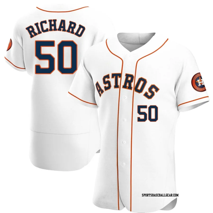 J.R. Richard Men's Houston Astros White Authentic Home Jersey