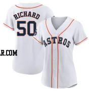 J.R. Richard Women's Houston Astros White Authentic 2022 World Series Champions Home Jersey