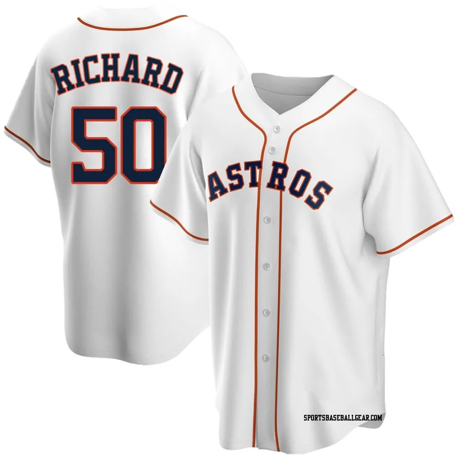 J.R. Richard Youth Houston Astros White Replica Home Jersey