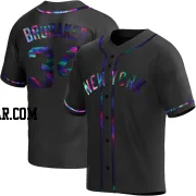 JT Brubaker Men's New York Yankees Black Holographic Replica Alternate Jersey