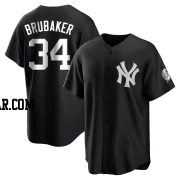 JT Brubaker Men's New York Yankees Black/White Replica Jersey