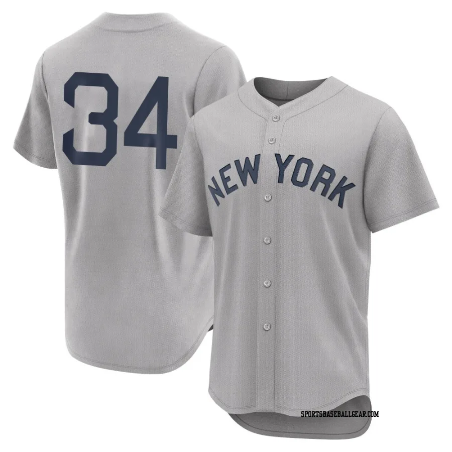 JT Brubaker Men's New York Yankees Gray Authentic 2021 Field of Dreams Jersey