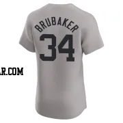 JT Brubaker Men's New York Yankees Gray Elite Road Jersey