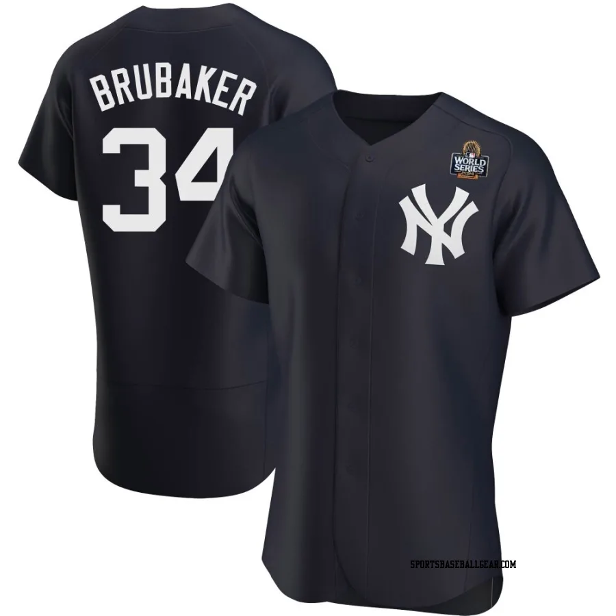 JT Brubaker Men's New York Yankees Navy Authentic Alternate 2024 World Series Jersey