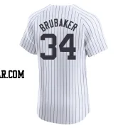 JT Brubaker Men's New York Yankees White Elite Home 2024 World Series Jersey