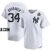 JT Brubaker Men's New York Yankees White Limited Yankee Home 2024 World Series Jersey