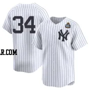 JT Brubaker Men's New York Yankees White Limited Yankee Home 2nd 2024 World Series Jersey