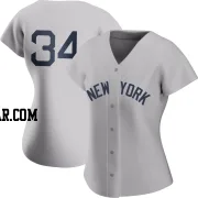 JT Brubaker Women's New York Yankees Gray Authentic 2021 Field of Dreams Jersey