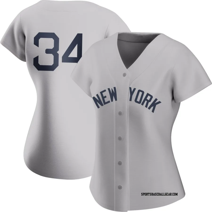 JT Brubaker Women's New York Yankees Gray Replica 2021 Field of Dreams Jersey