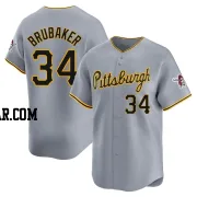 JT Brubaker Youth Pittsburgh Pirates Gray Limited Away Jersey