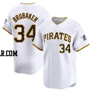 JT Brubaker Youth Pittsburgh Pirates White Limited Home Jersey