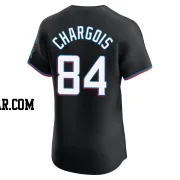 JT Chargois Men's Miami Marlins Black Elite Alternate Vapor Premier Jersey