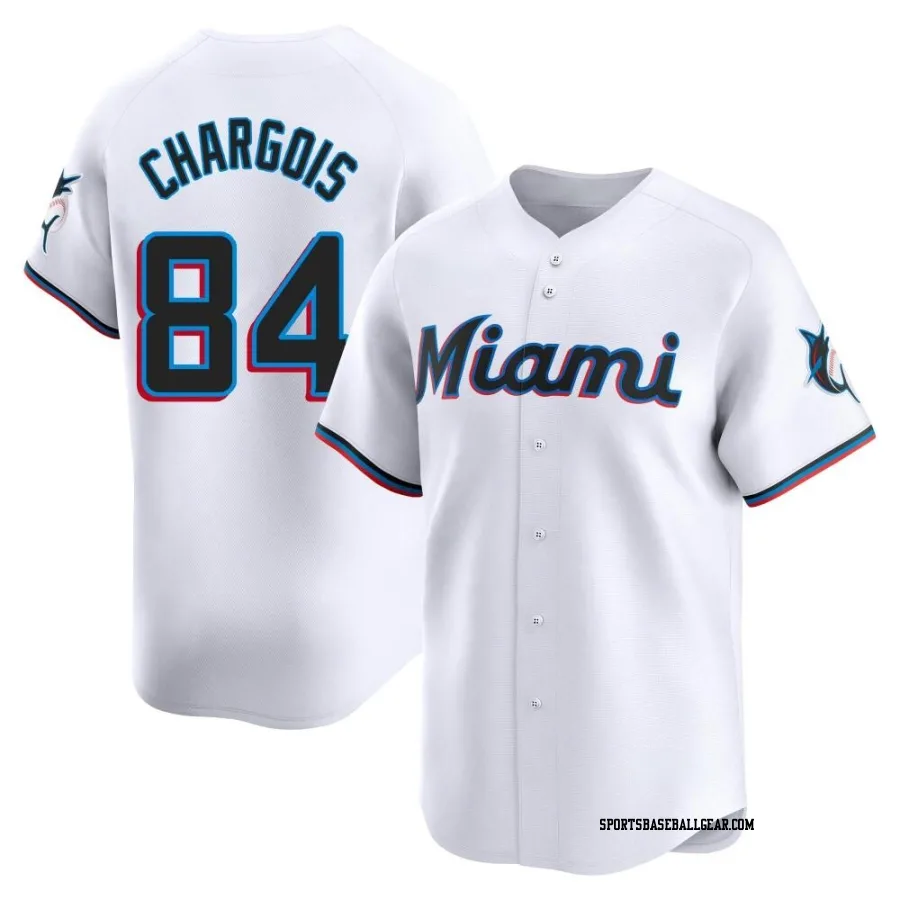 JT Chargois Men's Miami Marlins White Limited Home Jersey