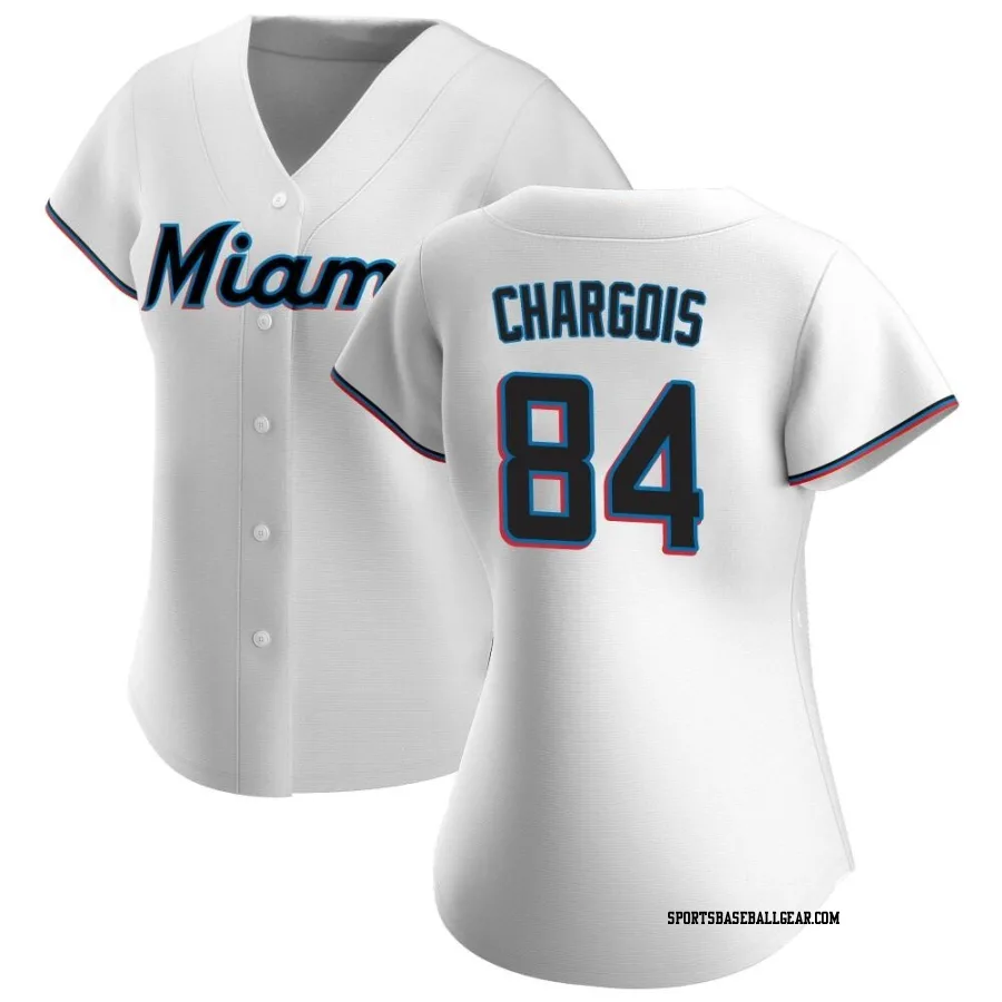 JT Chargois Women's Miami Marlins White Authentic Home Jersey