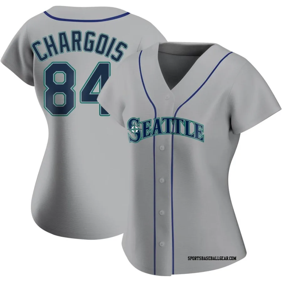 JT Chargois Women's Seattle Mariners Gray Replica Road Jersey