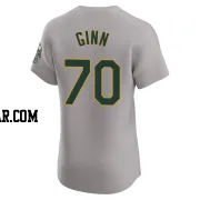 J.T. Ginn Men's Oakland Athletics Gray Elite Road Jersey